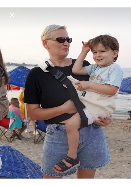 Child Carrier - 10 Ay - 4 Yaş (18 Kg) Bej Çocuk Taşıyıcı I Ana Kucağı - Sling