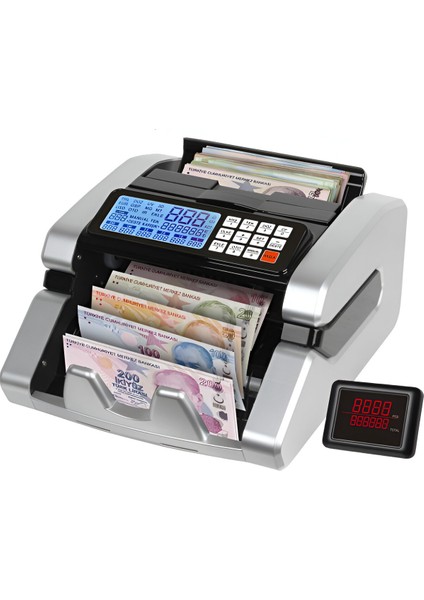 Hesaplidepom AL-7000 Tl Karışık Para Sayma Makinesi / Eur, Usd, Gbp Adet Sayımı