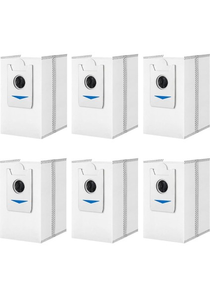 Ecovacs Deebot X5 Pro/ X5 Omni/ X2 Omni/ X2/ X2 Pro/ DEX86 Robot Süpürgeler Için 6 Adet Toz Torbası Temizleyici Yedek Parçaları (Yurt Dışından)