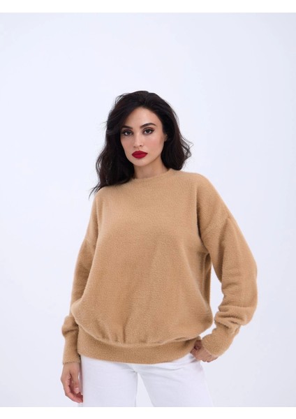 42331 Triko Sıfır Yaka Salaş Kazakvizon