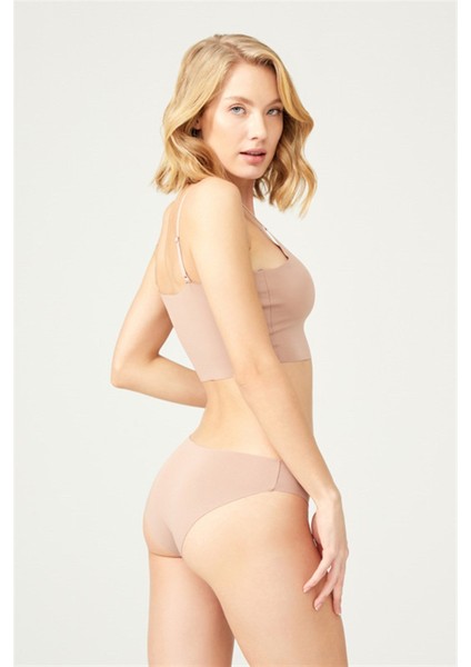 Basic Iz Yapmayan Lazer Kesim Kadın Bikini Külot 5'li Paket
