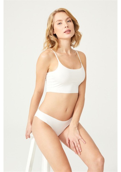 Basic Iz Yapmayan Lazer Kesim Kadın Bikini Külot 5'li Paket