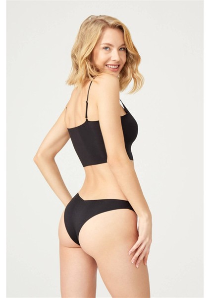 Basic Iz Yapmayan Lazer Kesim Kadın Bikini Külot 3'lü Paket - 6 modelleri