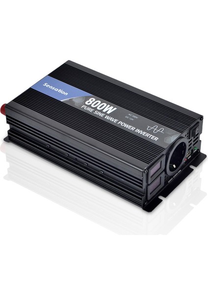 800W Watt 0,8 Kw Tam Sinüss Ekranlı Inverter 12V/220V Çevirici Inverter Dw Serisi