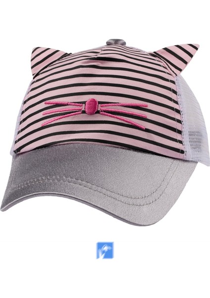 ( %55 Pamuk %45 Polyester ) Kız Bebek Şapka ( 1-3 Yaş ) ( 48 cm )