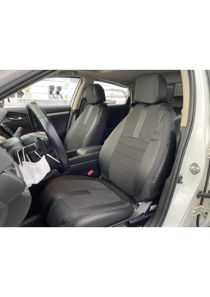 Honda Civic Araca Özel Oto Koltuk Kılıfı - Jakar ve Deri