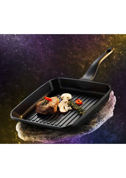 Granit Döküm Yanmaz Yapışmaz Grıll Tava 22 cm GRN-TV-5959 Heka