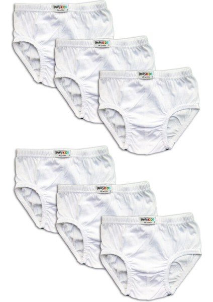 6'lı Erkek Çocuk Slip Penye Külot