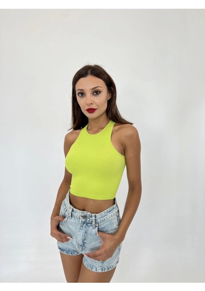 2501 Sporcu Yarım Tshirtyeşil