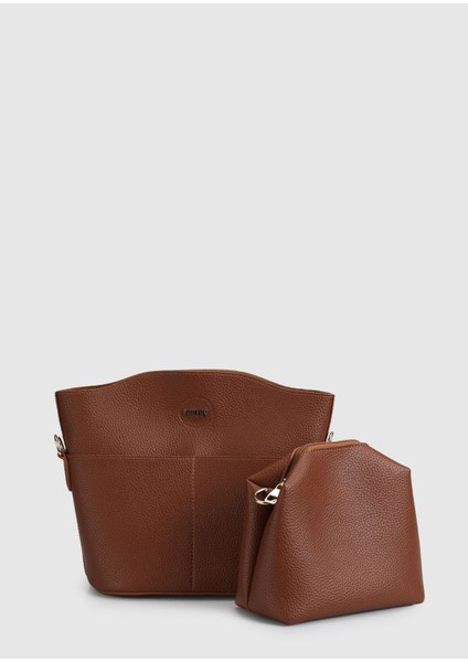 Şık ve kullanışlı kahverengi suni deri çapraz çanta, günlük ve spor tarzına uygun indirimleri