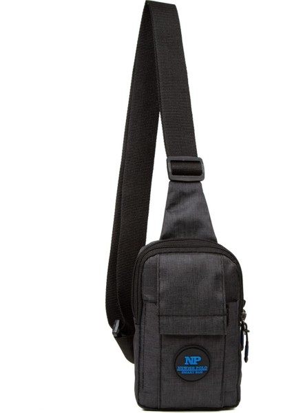 Unisex Siyah Keten Çanta, Telefon Bölmeli, Çapraz Askılı, Çok Amaçlı ve Şık Tasarım