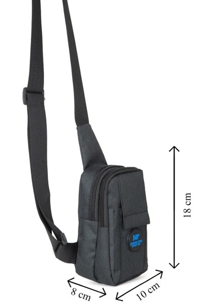 Unisex Siyah Keten Çanta, Telefon Bölmeli, Çapraz Askılı, Çok Amaçlı ve Şık Tasarım fiyatları