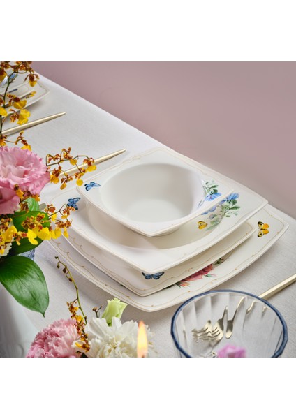 Square Bone Velora 53 Parça 12 Kişilik Yemek Takımı fırsatları
