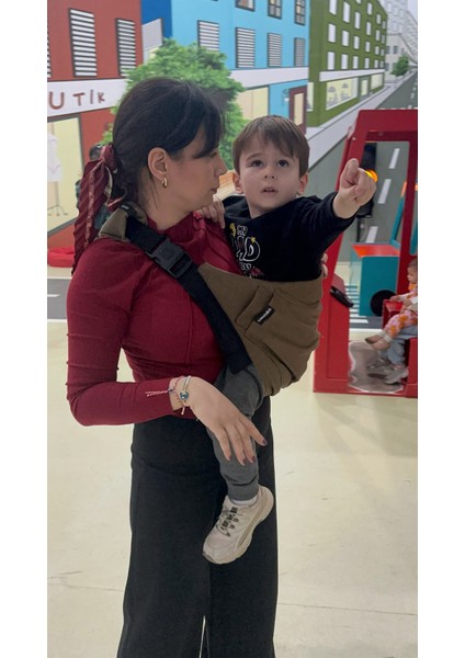 Child Carrier-10 Ay-4 Yaş(max 18 kg)Soğuk Kahve Çocuk Taşıyıcı|Ana Kucağı-Sling-Yan Sling fırsatları