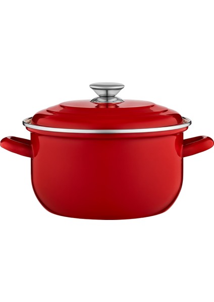 Salentino Derin Tencere - Kırmızı - 22 cm