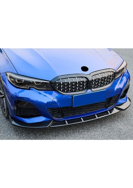 Bmw G20 Uyumlu Yeni 320 Ön Lip 3 Parça, Piano Black