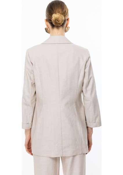 Duble Kol Astarsız Ceket Bej 04072 modelleri