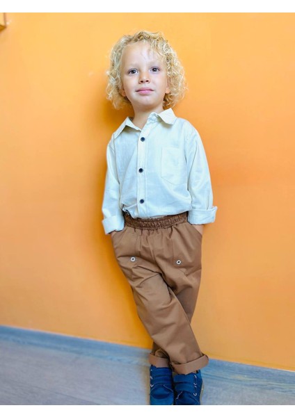 Çocuk Keten Alt Üst Takım