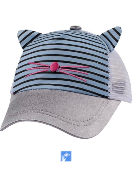 ( %55 Pamuk %45 Polyester ) Kız Bebek Şapka ( 1-3 Yaş ) ( 48 cm )