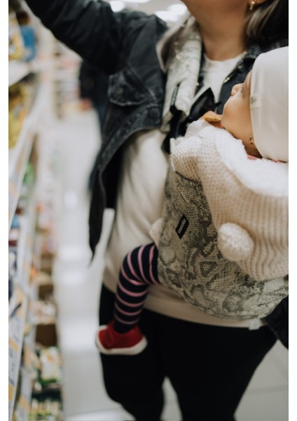 Child Carrier - 10 Ay - 4 Yaş (18 Kg) Yılan Desenli Çocuk Taşıyıcı I Ana Kucağı -Sling
