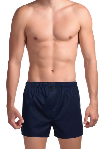 Poplin Erkek Boxer Kristal Gece Çizgili