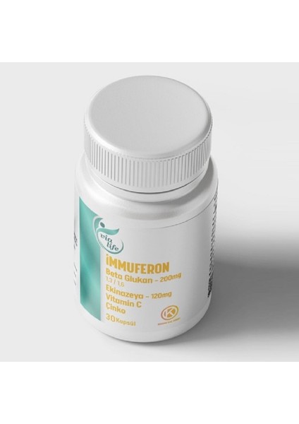 Immuferon Beta Glukan ve C Vitamini Içeren 30 Kapsül Gıda Takviyesi fiyatları