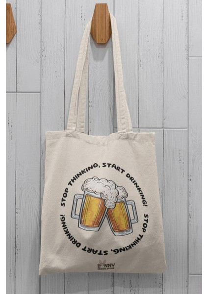 Beer Drink Baskılı Gabardin Çanta fiyatları
