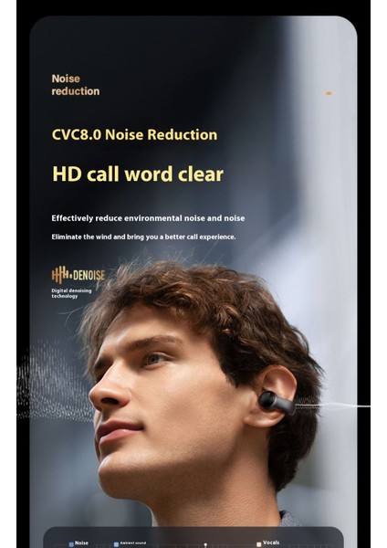 Kablosuz Klipsli Kemik Iletimli Bluetooth Kulaklık Gürültü Önleyici Kulak Içi Olmayan Spor Kulaklıklar (Yurt Dışından) fiyatları