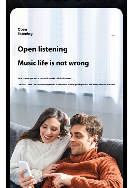 Kablosuz Klipsli Kemik Iletimli Bluetooth Kulaklık Gürültü Önleyici Kulak Içi Olmayan Spor Kulaklıklar (Yurt Dışından) modelleri