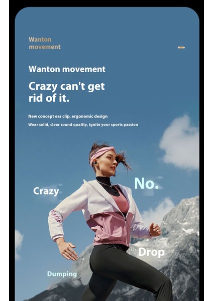 Kablosuz Klipsli Kemik Iletimli Bluetooth Kulaklık Gürültü Önleyici Kulak Içi Olmayan Spor Kulaklıklar (Yurt Dışından) fırsatları