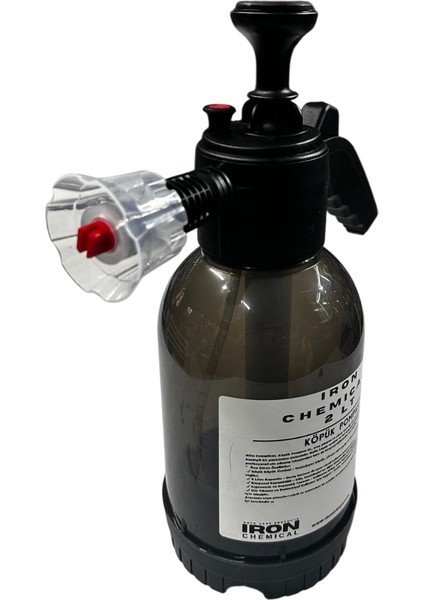 Iron Chemıcal Köpük ve Kimyasal Pompası 2l, Cilalı Şampuan 1l & Mikrofiber Yıkama Eldiveni 3'lü Set | Araç Bakım Seti