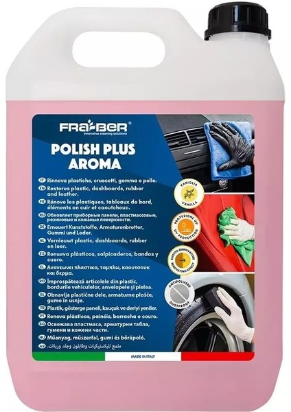 Polish Plus Aroma Plastik, Trim, Deri Yenileyici Bakım (1:3 Konst.) - 4,54 Lt
