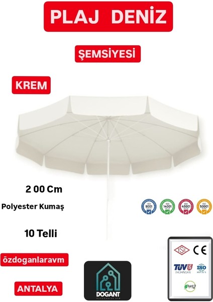 Outdoor Güneş Balkon Plaj Şemsiyesi 2 mt