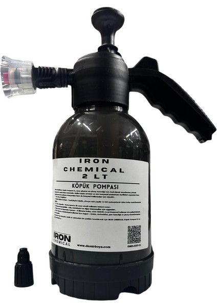 Iron Chemıcal Köpük ve Kimyasal Pompası 2l – 2'si 1 Arada Profesyonel Püskürtme