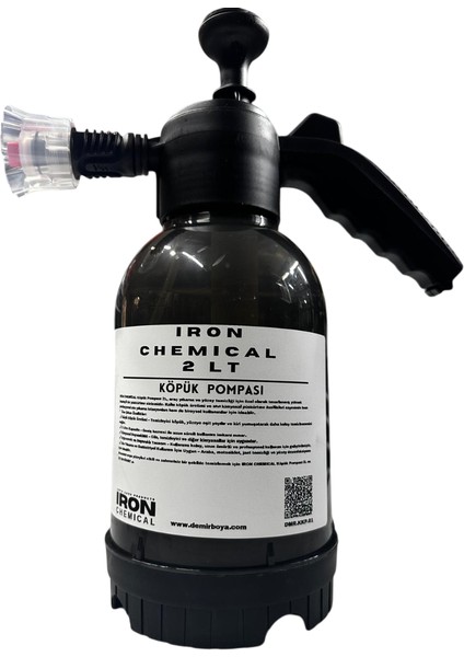 Iron Chemıcal Köpük ve Kimyasal Pompası 2l – 2'si 1 Arada Profesyonel Püskürtme