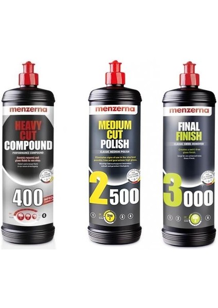 3 Lü Set 400-2500-3000 1 Litre
