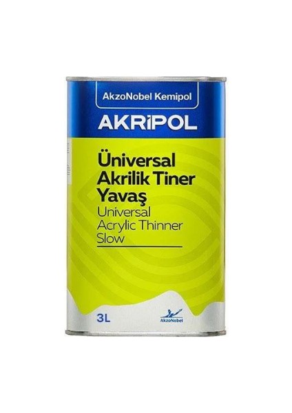 Akripol Universal Akrilik Tiner – Tüm Sonkat, Vernik ve Astarlarla Uyumlu
