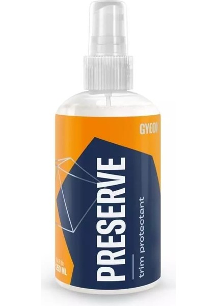 Gyeon Q²m Preserve Iç Dış Plastik Trim Yenileyici ve Koruyucu - 250 ml -Mat Görünüm Plastik Onarıcı