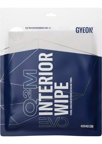 Gyeon Q²m Interiorwipe Evo Iç Yüzey Detaylı Temizlik Bezi 2’li Paket - 40X40 cm