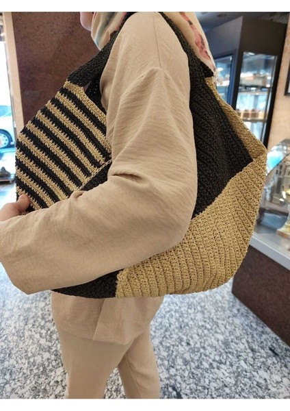 Renkli El Örgüsü Çanta, Hafif ve Şık Tasarım, Günlük ve Gece Kullanımı fiyatları