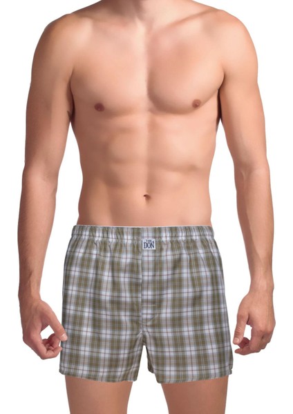 Poplin Erkek Boxer Rustik Ekose