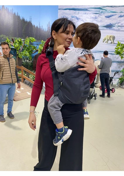 Child Carrier - 10 Ay - 4 Yaş (18 Kg) Antrasit Çocuk Taşıyıcı I Ana Kucağı - Sling