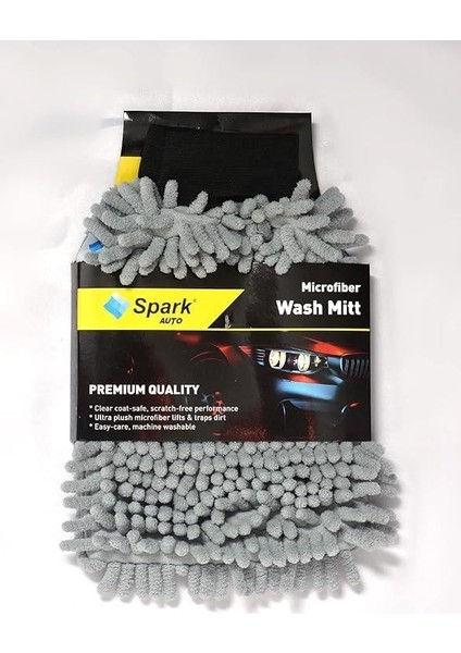 Spark ML7050 Mikrofiber Yıkama Eldiveni – Çiziksiz ve Parlak Temizlik