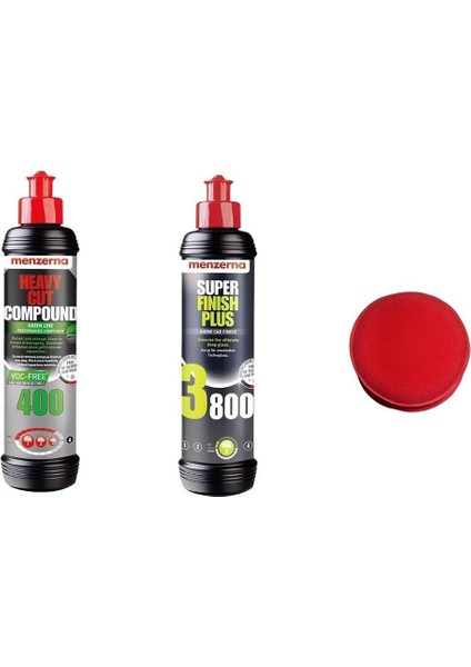 400 GREEN-3800 Kalın Pasta Hare Cila Seti 250 ml Uygulama Pedi Hediye