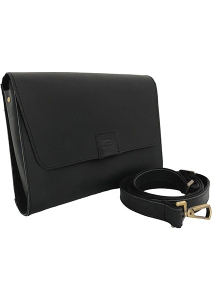 Unisex Siyah Hakiki Deri Postacı Çantası, Şık ve Dayanıklı Tasarım modelleri