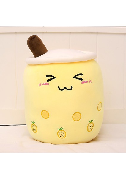 Simülasyon Meyve Süt Çay Kahve Fincanı Yastık Peluş Oyuncak Büyük 50CM (Yurt Dışından)