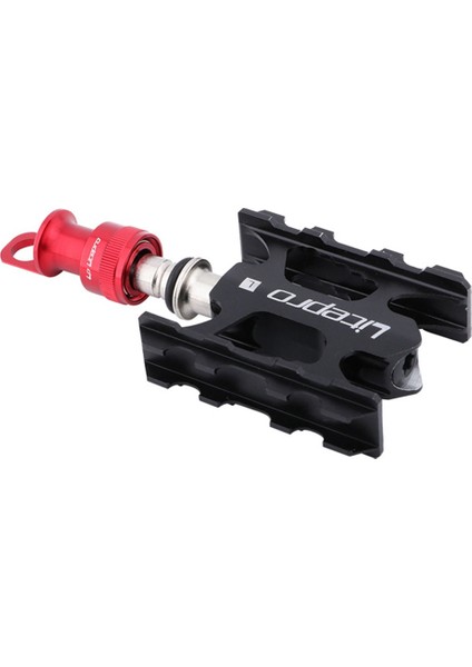 Litepro Pedal Hızlı Çıkarma Tabanı Brompton Hızlı Çıkarma Pedal Tokalı Pedal Taşınabilir Çerçeve Montaj Adaptörü, Kırmızı (Yurt Dışından)
