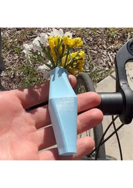Bisiklet Gidonu Için Çiçek Vazosu, Komik Bisiklet Gidonu Vazosu Süslemeleri, Komik 3D Baskılı Mini Bisiklet Aksesuarları Binicilik B (Yurt Dışından) fırsatları
