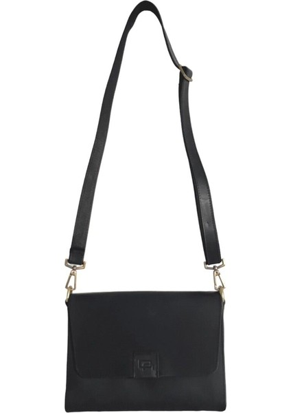 Unisex Siyah Hakiki Deri Postacı Çantası, Şık ve Dayanıklı Tasarım indirimleri