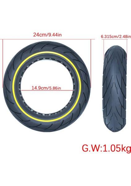 Ninebot Max G30 Elektrikli Scooter 10X2.5 Petek Kauçuk Patlamaya Dayanıklı Katı Lastikler Için Uygundur (Yurt Dışından) indirimleri